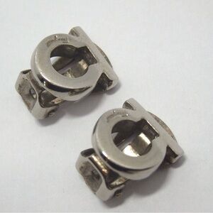 Authentic Rare Vintage Salvatore Ferragamo Gancini Earrings with COA paper